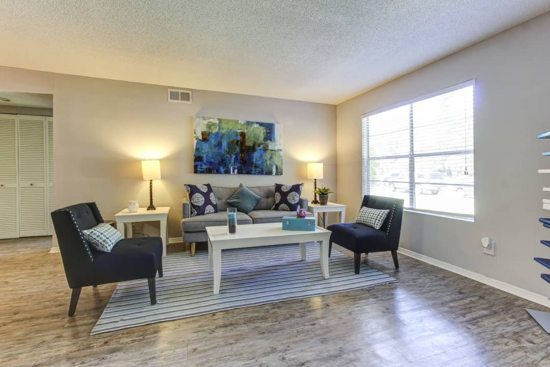 signage at Towne West Manor features spacious two & three bedroom apartment homes